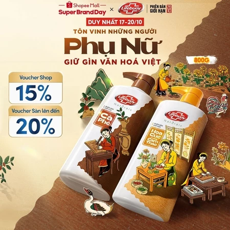[PHIÊN BẢN GIỚI HẠN 20/10] Sữa Tắm Lifebuoy Hoa Cúc & Cà Phê 800G