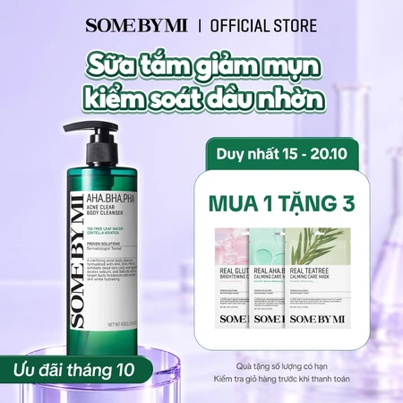 [SOMEBYMI] Sữa Tắm Giảm Mụn AHA BHA PHA 30 Days Miracle Acne Clear Body Cleanser 400g