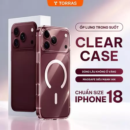 [Không Ố Vàng] Ốp Lưng iPhone Trong Suốt TORRAS Bảo Hành Kèm Bảo Vệ Camera