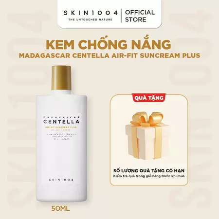 Kem chống nắng vật lí SKIN1004 Madagascar Centella Air-Fit SunCream Plus SPF50+ 50ml