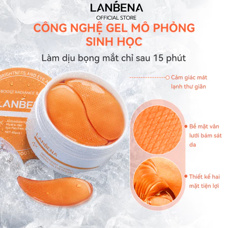 LANBENA Mặt Nạ Mắt Multi (60 miếng) Dưỡng Mắt Giảm Quầng Thâm, Giảm Nhăn Với Vitamin C