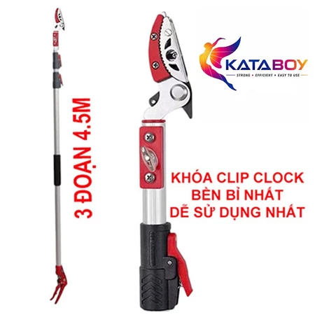 Kéo Cắt Cành Hái Trái Trên Cao 3m 4.5m Dạng Rút Gọn Dụng Cụ Làm Vườn Tiện Lợi