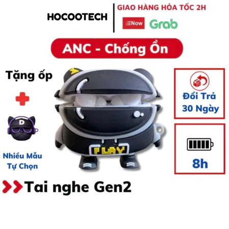 Tai Nghe Bluetooth EP01 Pro l Bản Nâng Cấp Chống Ồn Tốt l Bass Mạnh l Bản Đủ Loại 1 Có Sạc Ko Dây HOCOOTECH